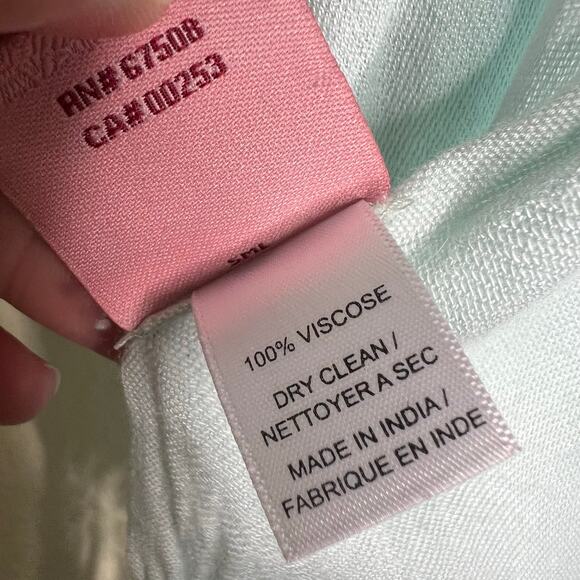 Theodora & Callum Scarf 28x76 Fringe Viscose Knit Blue Rectangle Shawl Minimal - Picture 8 of 11